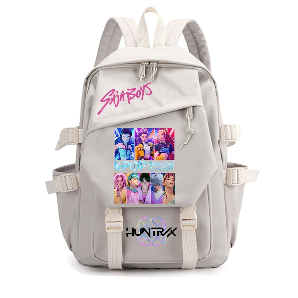 KPop Demon Hunters Water Proof Backpack Notebook Travel Bags Casual School Bag