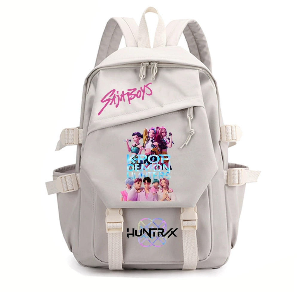 KPop Demon Hunters Water Proof Backpack Notebook Travel Bags Casual School Bag