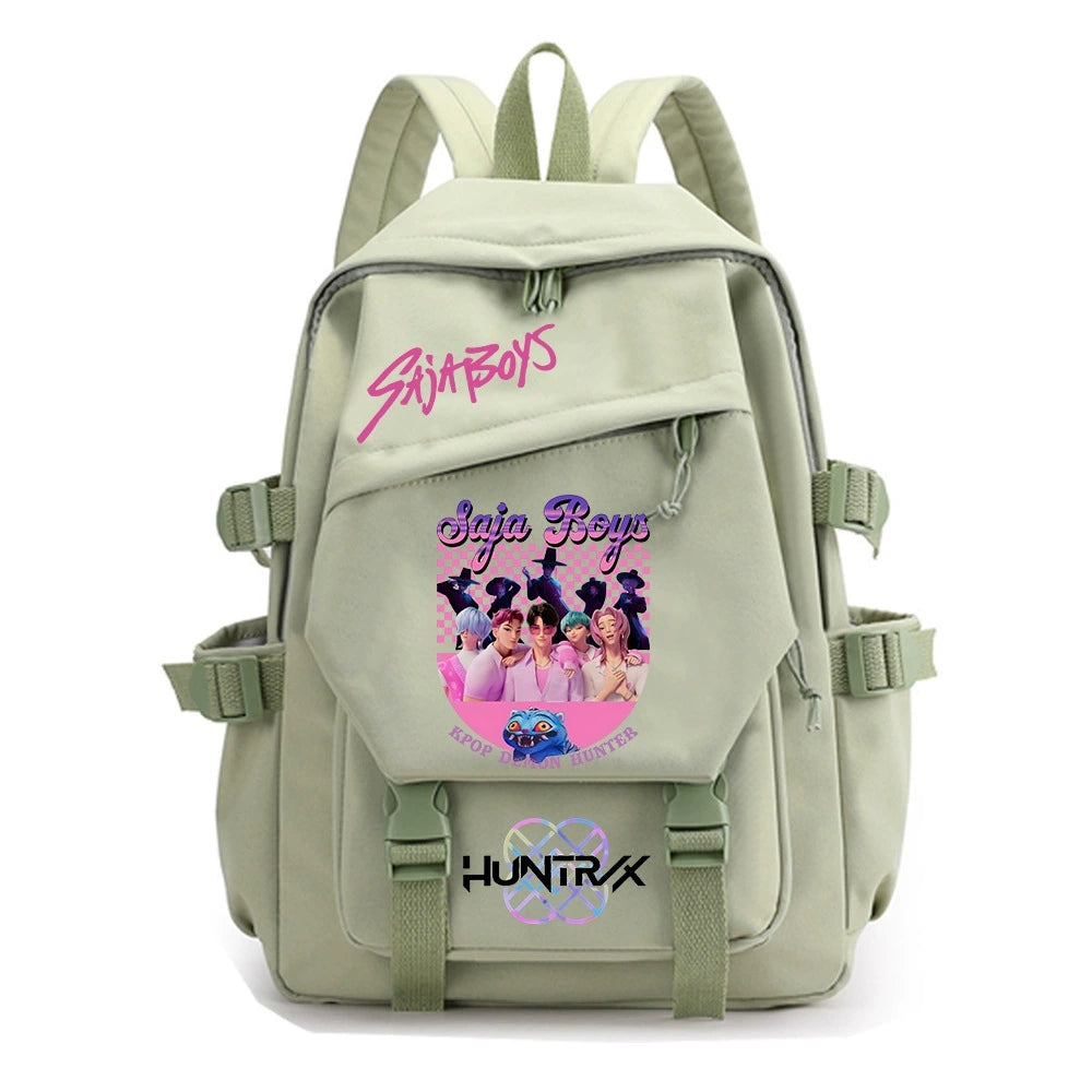 KPop Demon Hunters Water Proof Backpack Notebook Travel Bags Casual School Bag