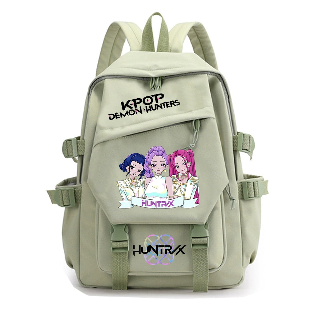KPop Demon Hunters Water Proof Backpack Notebook Travel Bags Casual School Bag