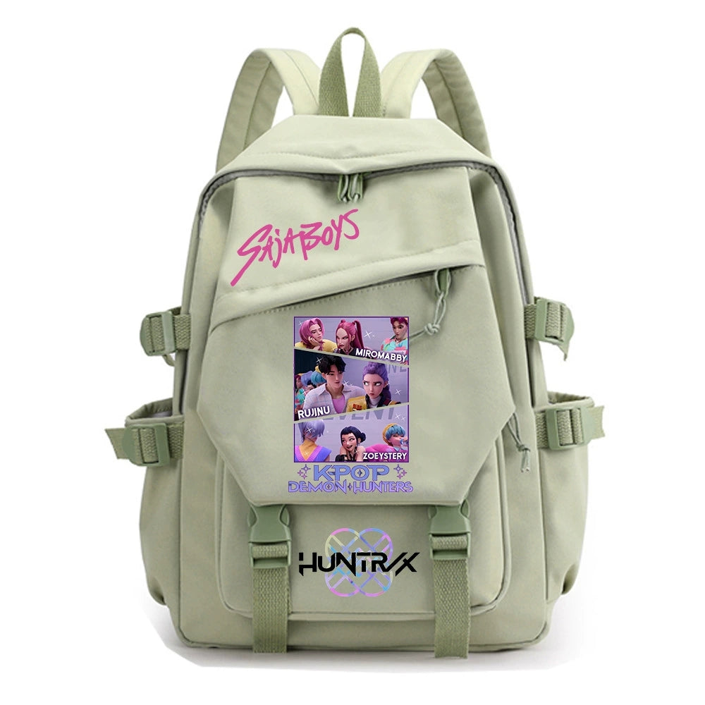 KPop Demon Hunters Water Proof Backpack Notebook Travel Bags Casual School Bag
