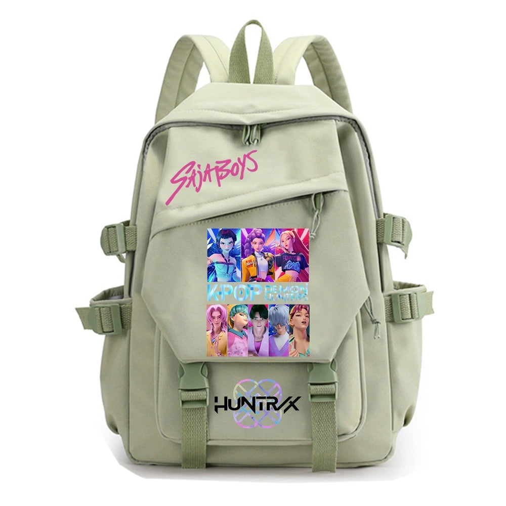 KPop Demon Hunters Water Proof Backpack Notebook Travel Bags Casual School Bag