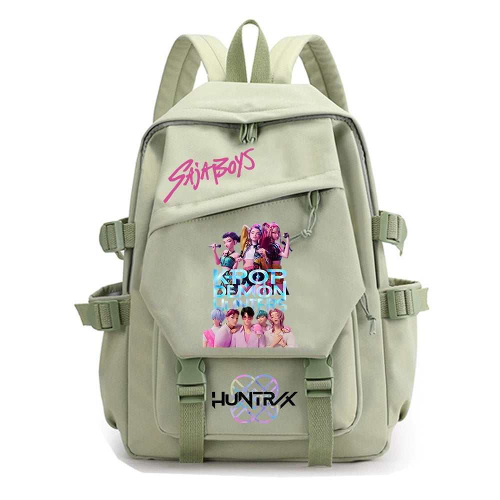KPop Demon Hunters Water Proof Backpack Notebook Travel Bags Casual School Bag