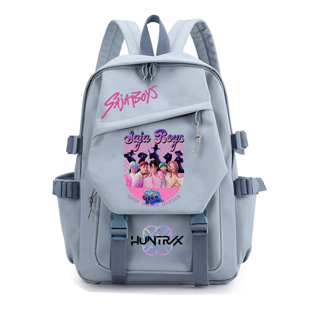 KPop Demon Hunters Water Proof Backpack Notebook Travel Bags Casual School Bag
