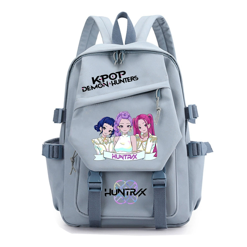 KPop Demon Hunters Water Proof Backpack Notebook Travel Bags Casual School Bag