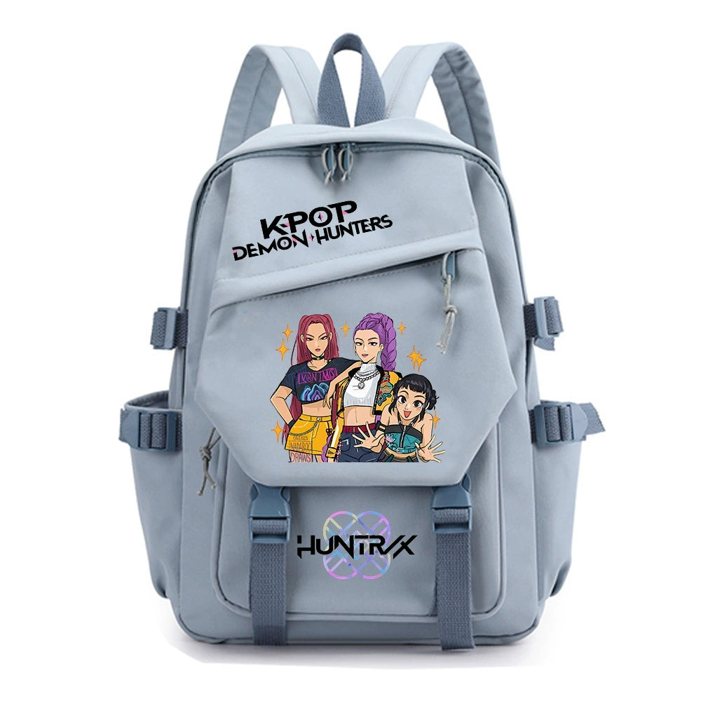 KPop Demon Hunters Water Proof Backpack Notebook Travel Bags Casual School Bag