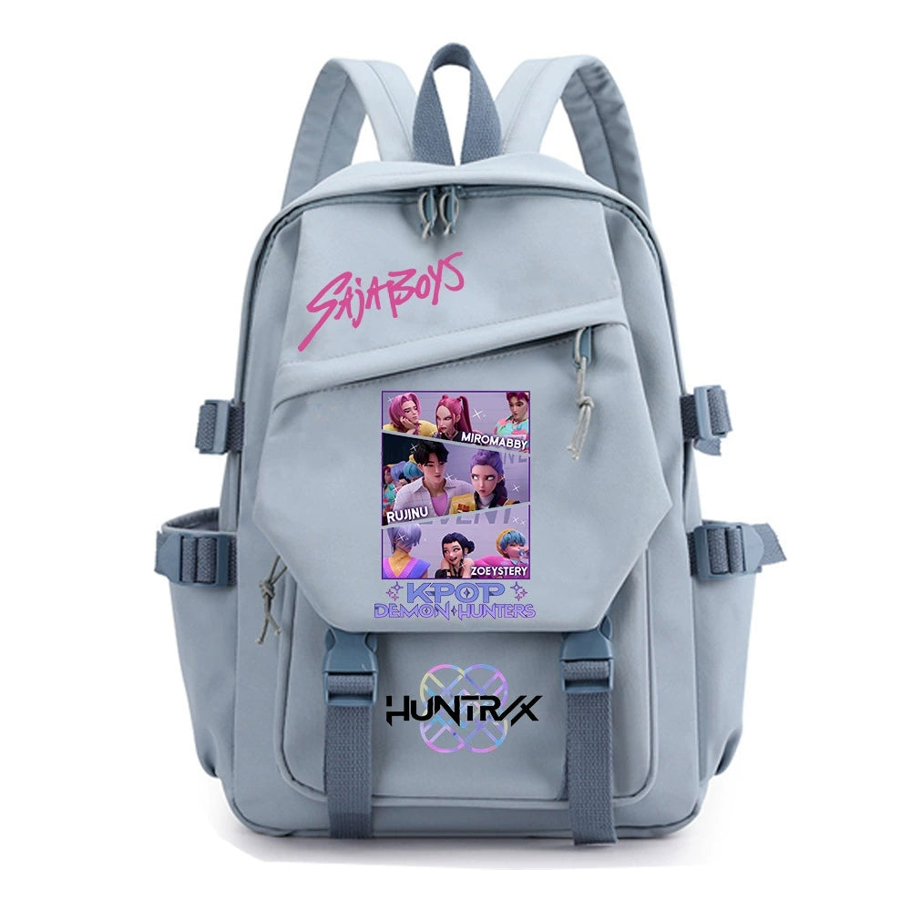 KPop Demon Hunters Water Proof Backpack Notebook Travel Bags Casual School Bag