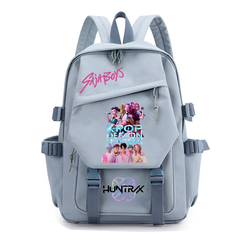KPop Demon Hunters Water Proof Backpack Notebook Travel Bags Casual School Bag