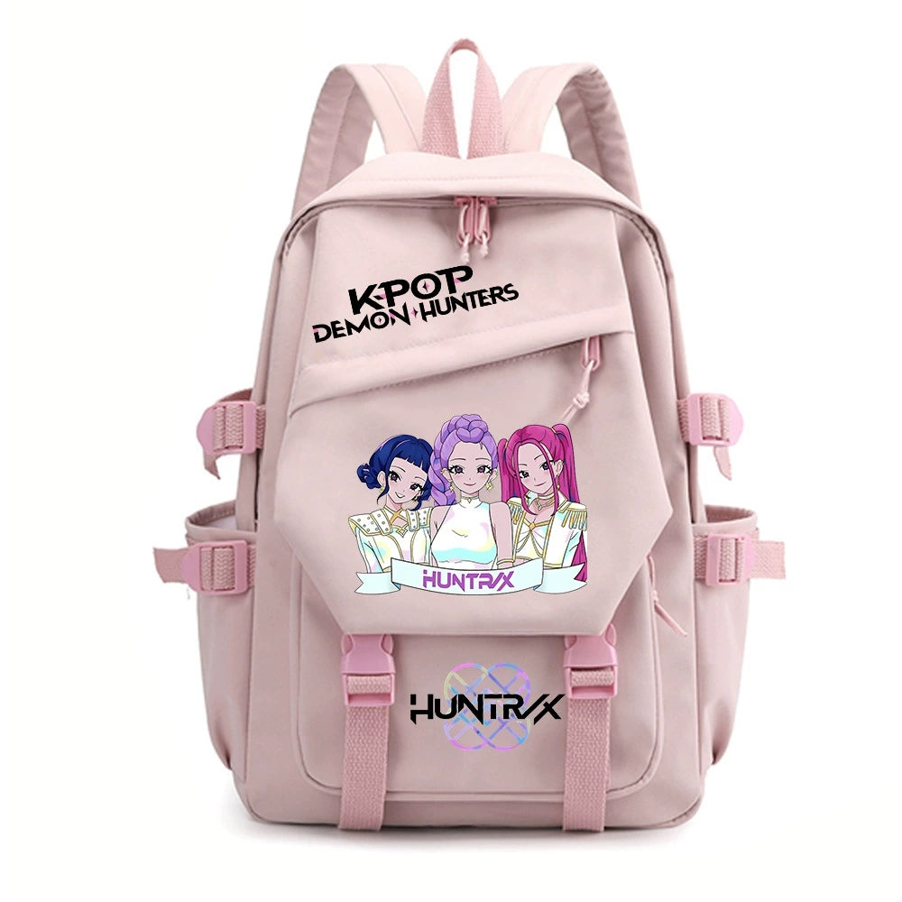 KPop Demon Hunters Water Proof Backpack Notebook Travel Bags Casual School Bag