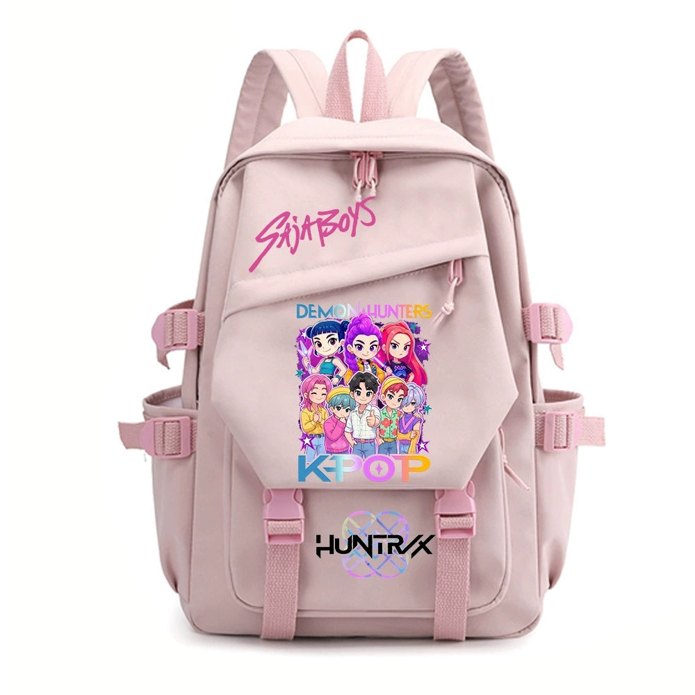 KPop Demon Hunters Water Proof Backpack Notebook Travel Bags Casual School Bag