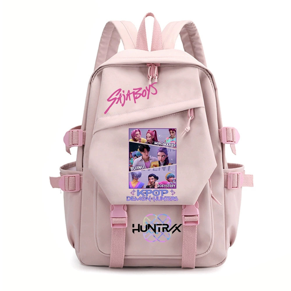 KPop Demon Hunters Water Proof Backpack Notebook Travel Bags Casual School Bag