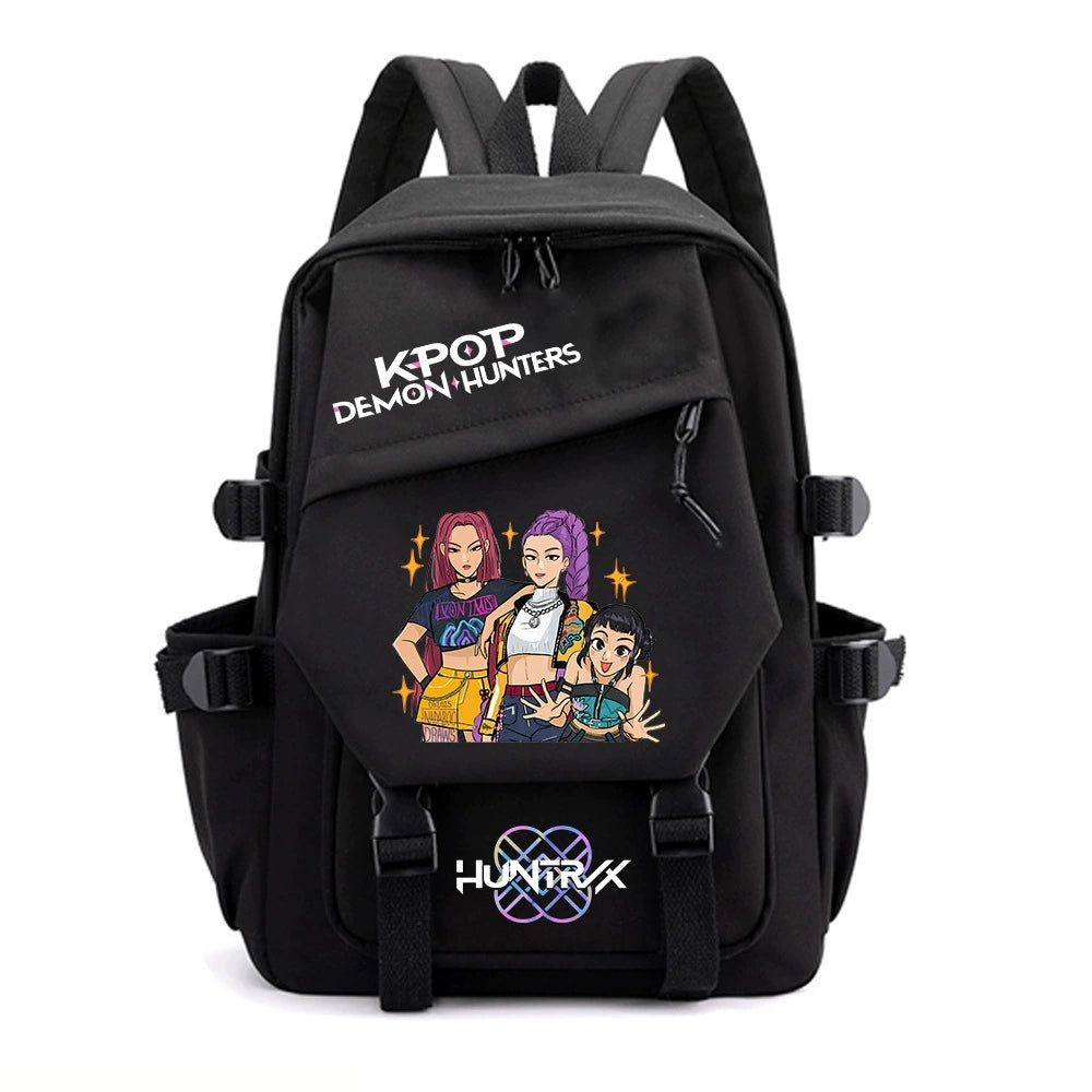KPop Demon Hunters Water Proof Backpack Notebook Travel Bags Casual School Bag