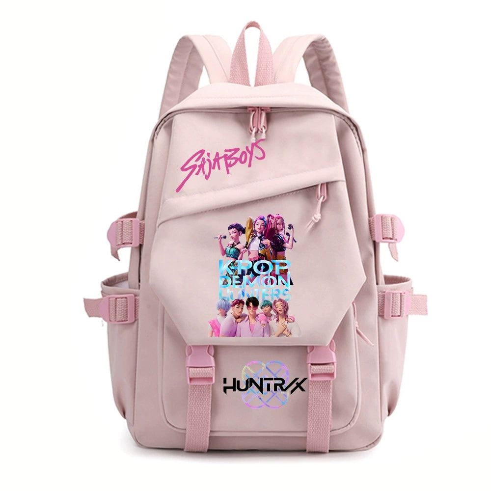 KPop Demon Hunters Water Proof Backpack Notebook Travel Bags Casual School Bag