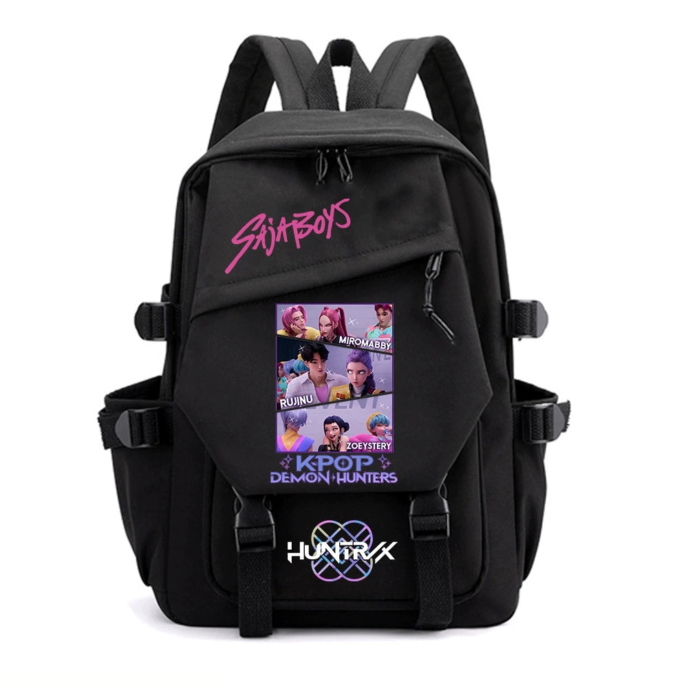 KPop Demon Hunters Water Proof Backpack Notebook Travel Bags Casual School Bag