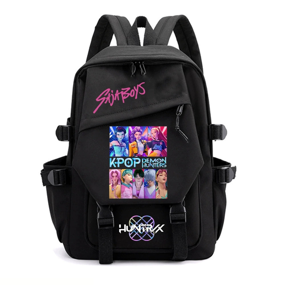 KPop Demon Hunters Water Proof Backpack Notebook Travel Bags Casual School Bag