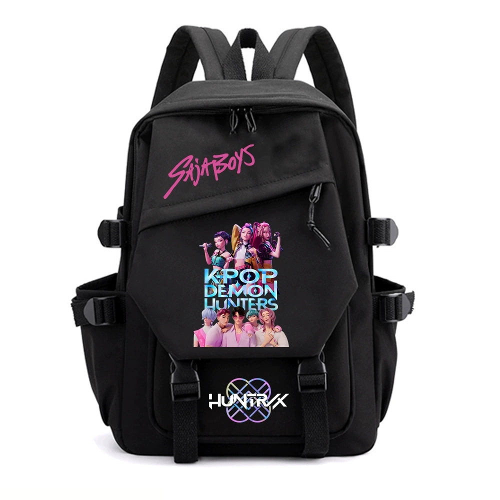 KPop Demon Hunters Water Proof Backpack Notebook Travel Bags Casual School Bag