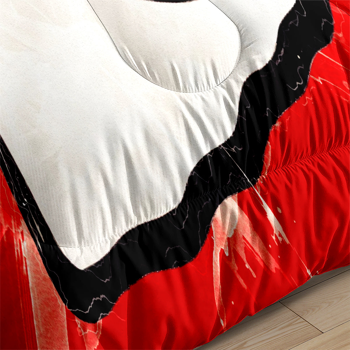 Kansas City Rugby Football Chiefs Comforter Pillowcases 3PC Sets Blanket All Season Reversible Quilted Duvet