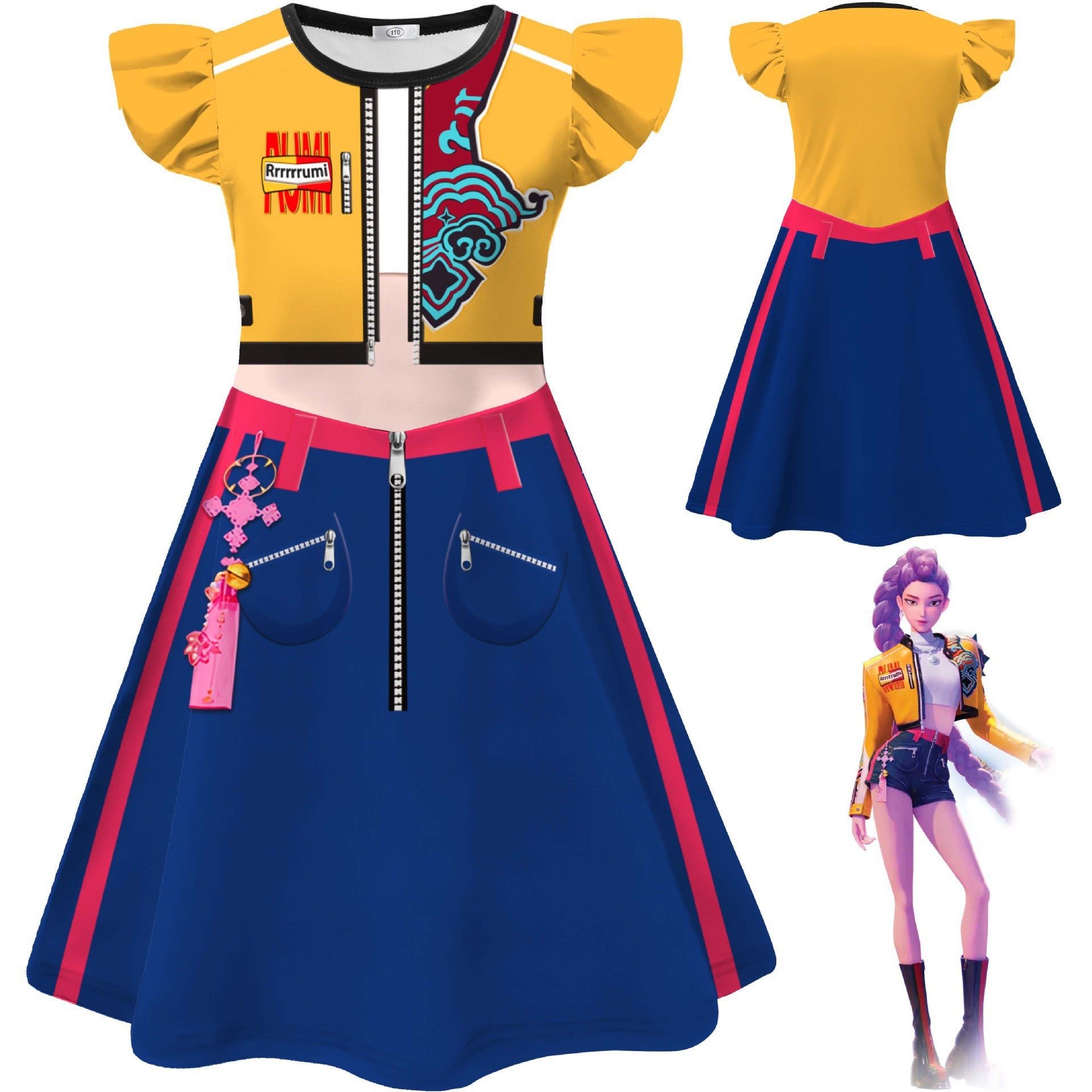 Kpop Demon Hunter Cosplay Costume for Girls Halloween Fancy Dress