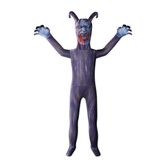 Krampus Cosplay Costume with Mask Boys Girls Bodysuit Halloween Fancy Jumpsuits