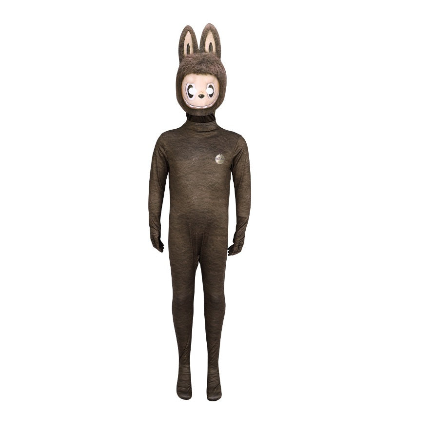 La Bubu Cosplay Costume with Mask Boys Girls Bodysuit Halloween Fancy Jumpsuits