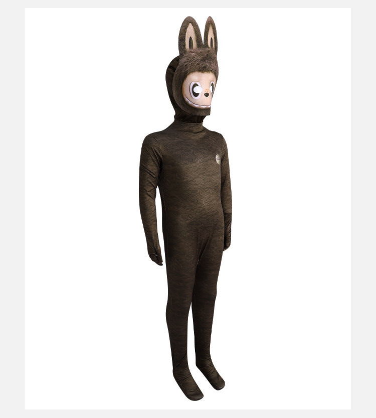 La Bubu Cosplay Costume with Mask Boys Girls Bodysuit Halloween Fancy Jumpsuits