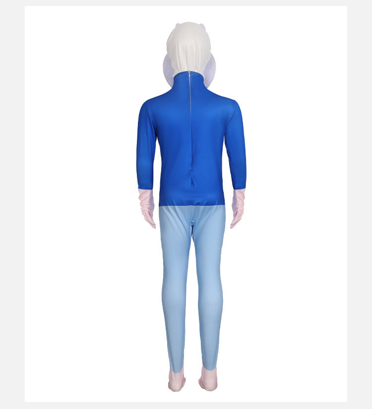 La Bubu Cosplay Costume with Mask Boys Girls Bodysuit Halloween Fancy Jumpsuits