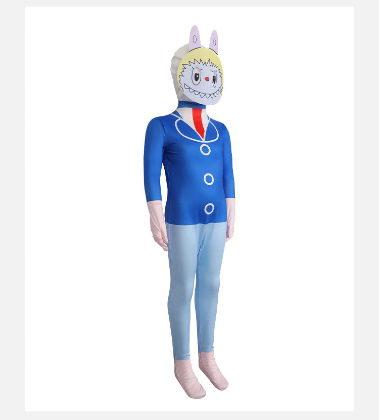La Bubu Cosplay Costume with Mask Boys Girls Bodysuit Halloween Fancy Jumpsuits