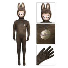 La Bubu Cosplay Costume with Mask Boys Girls Bodysuit Halloween Fancy Jumpsuits