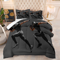 Las Vegas Rugby Football Raiders Comforter Pillowcases 3PC Sets Blanket All Season Reversible Quilted Duvet