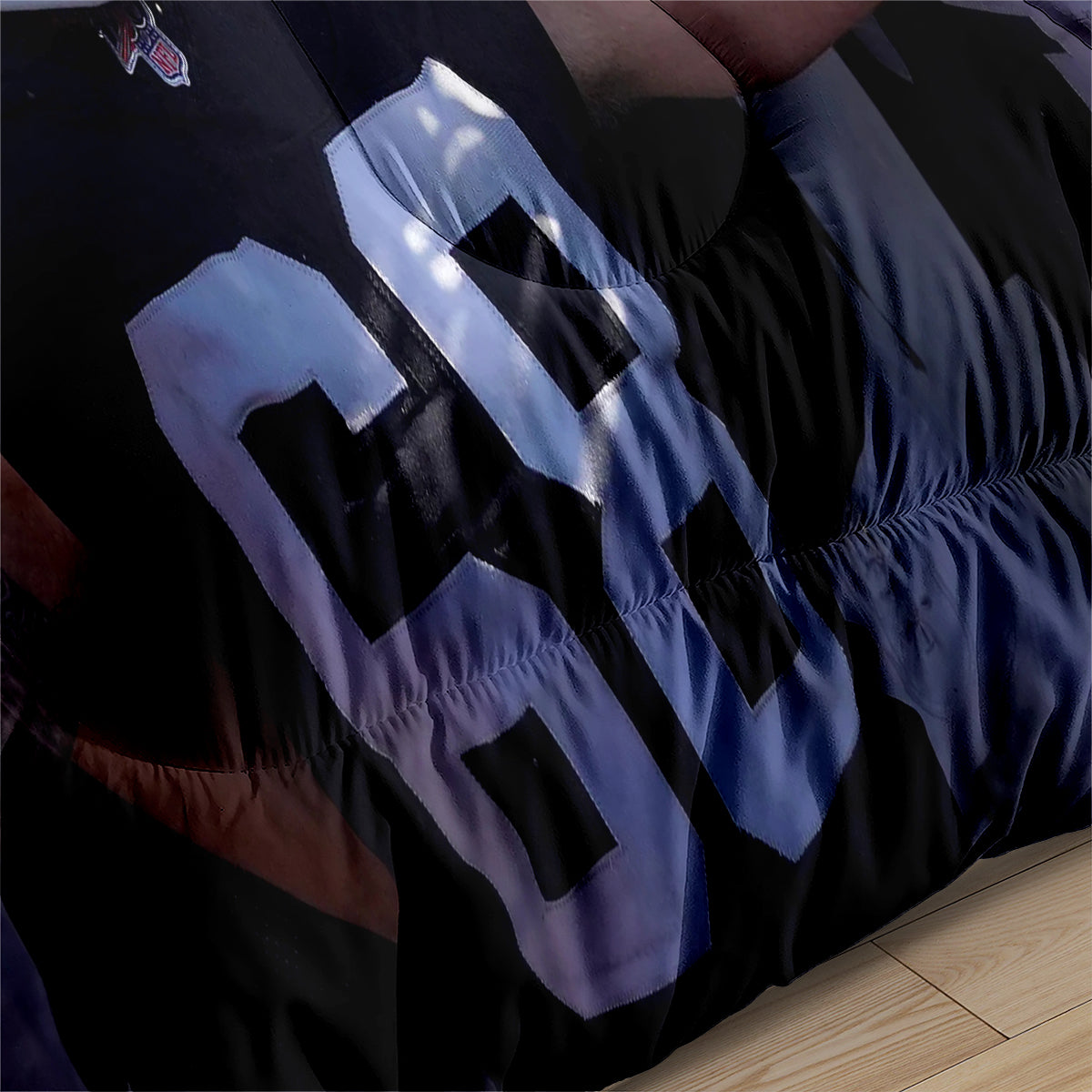 Las Vegas Rugby Football Raiders Comforter Pillowcases 3PC Sets Blanket All Season Reversible Quilted Duvet