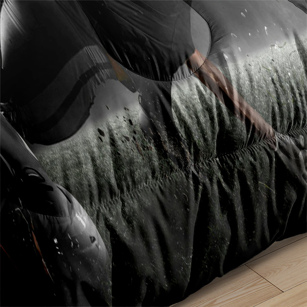 Las Vegas Rugby Football Raiders Comforter Pillowcases 3PC Sets Blanket All Season Reversible Quilted Duvet
