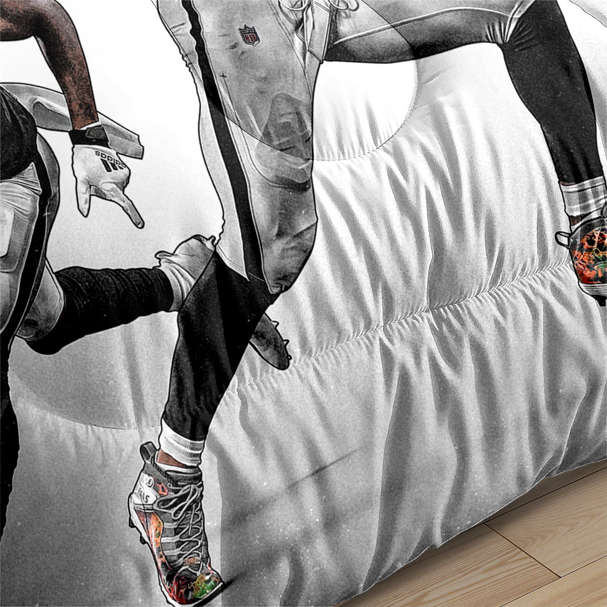 Las Vegas Rugby Football Raiders Comforter Pillowcases 3PC Sets Blanket All Season Reversible Quilted Duvet