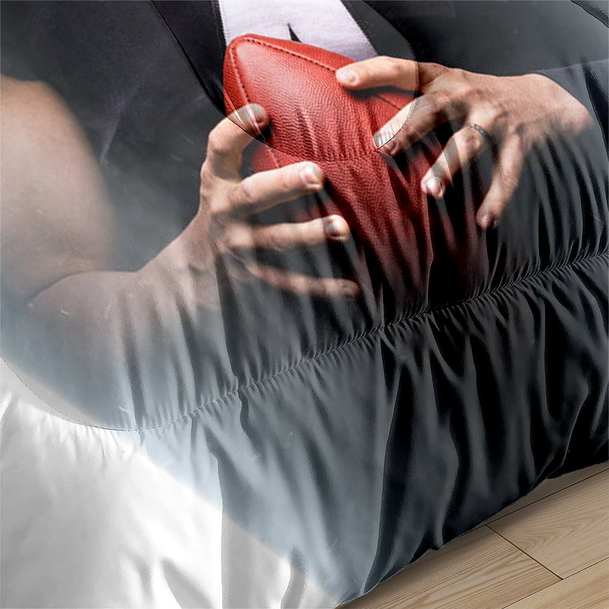 Las Vegas Rugby Football Raiders Comforter Pillowcases 3PC Sets Blanket All Season Reversible Quilted Duvet