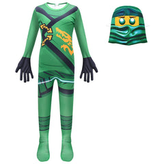 Lego Ninjago Lloyd Cosplay Costume for Boys Girls Bodysuit Halloween Fancy Jumpsuits