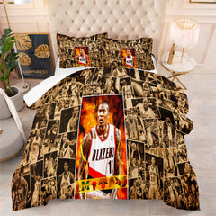 Los Angeles Basketball Clippers Comforter Pillowcases 3PC Sets All Season Reversible Quilted Duvet