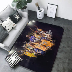 Los Angeles Basketball Lakers Rugs Bedroom Living Room Bathroom Carpet Mat Rug