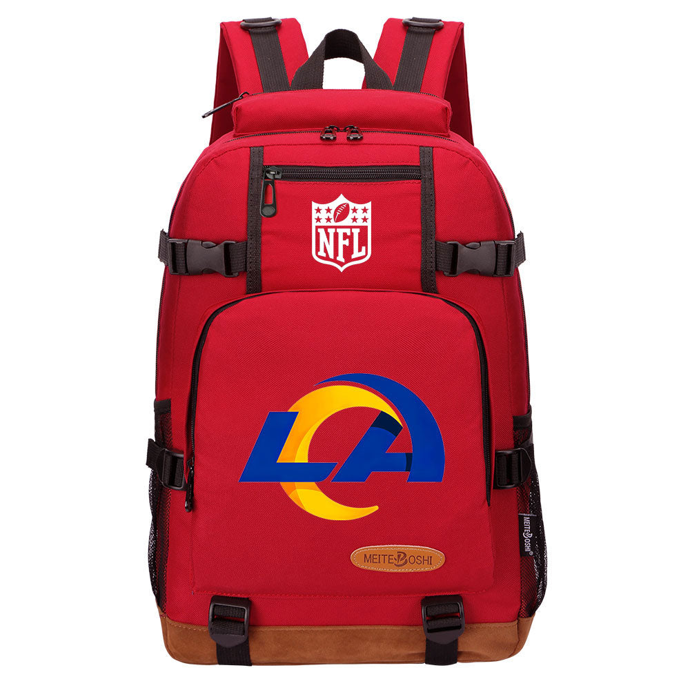 Los Angeles Rams Football Team Rugby Waterproof Backpack School Notebook Travel Bag