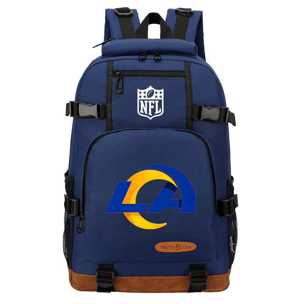 Los Angeles Rams Football Team Rugby Waterproof Backpack School Notebook Travel Bag