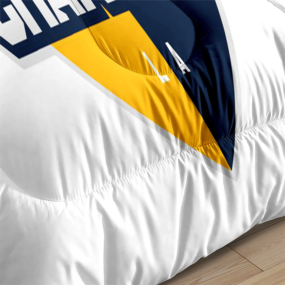 Los Angeles Rugby Chargers Comforter Pillowcases 3PC Sets Blanket All Season Reversible Quilted Duvet