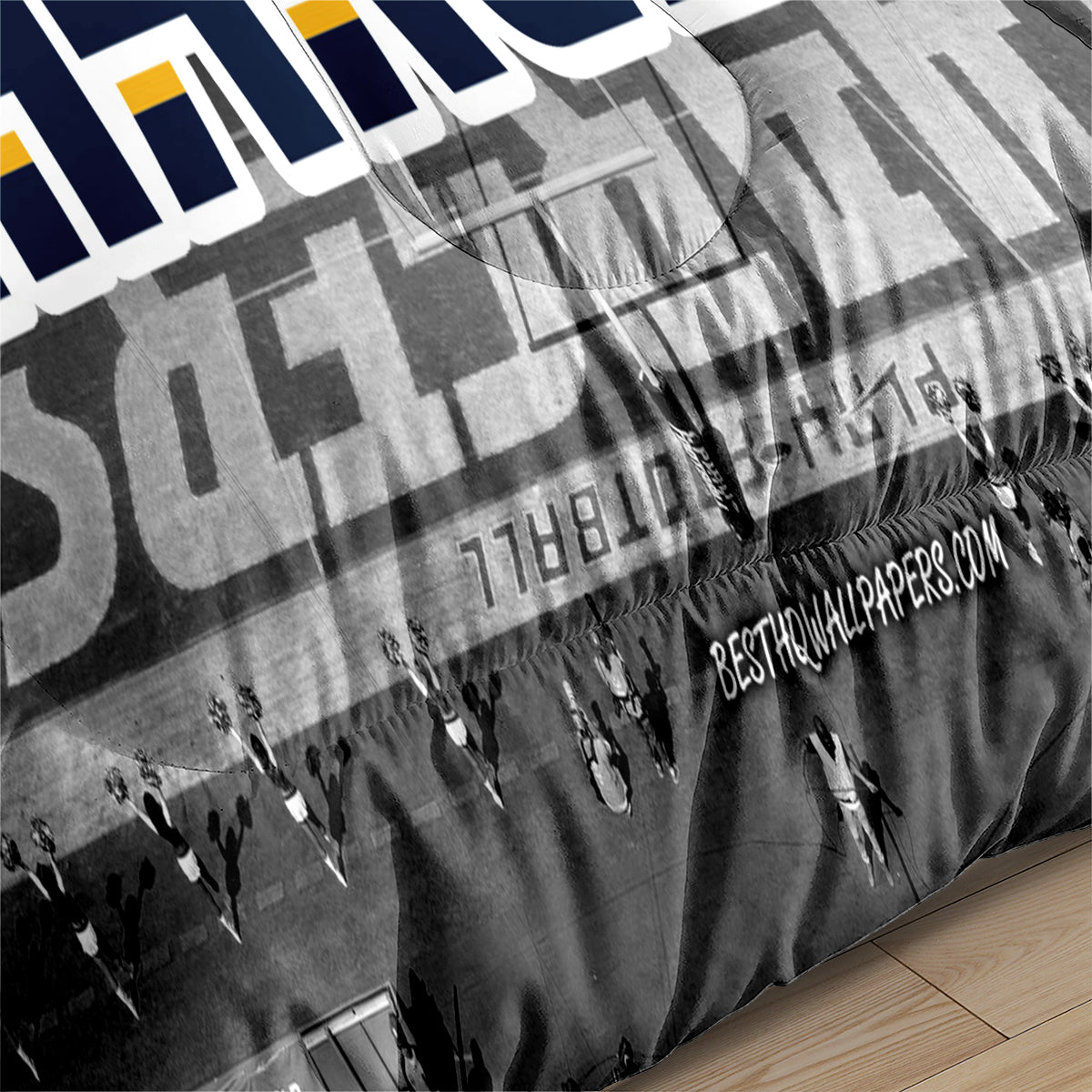 Los Angeles Rugby Chargers Comforter Pillowcases 3PC Sets Blanket All Season Reversible Quilted Duvet