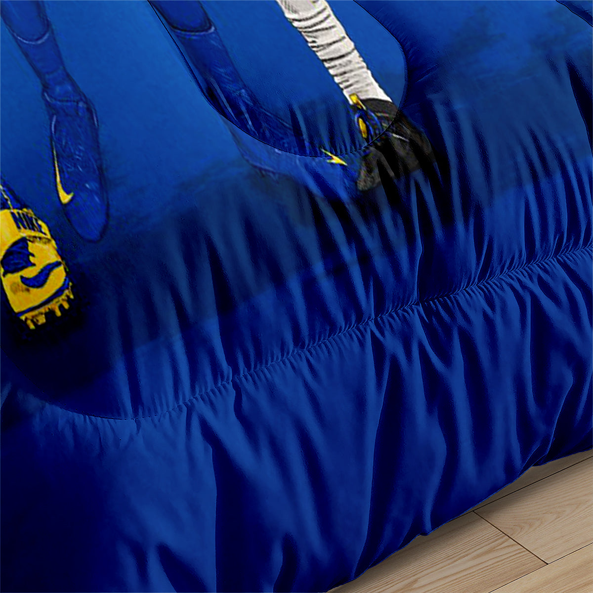 Los Angeles Rugby Chargers Comforter Pillowcases 3PC Sets Blanket All Season Reversible Quilted Duvet