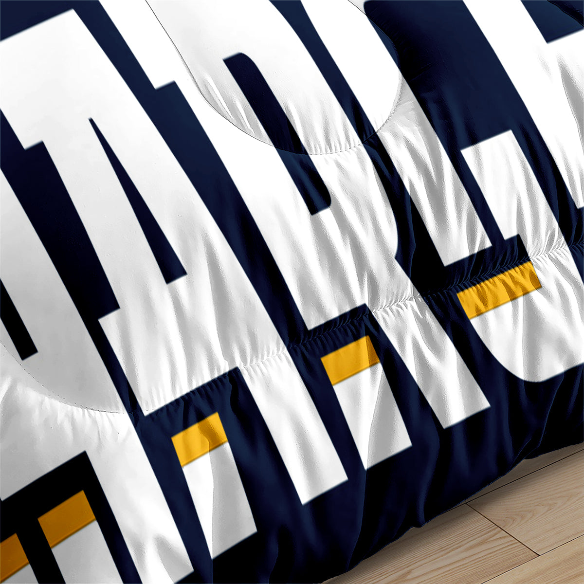 Los Angeles Rugby Chargers Comforter Pillowcases 3PC Sets Blanket All Season Reversible Quilted Duvet