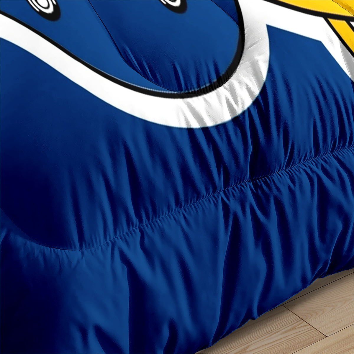 Los Angeles Rugby Chargers Comforter Pillowcases 3PC Sets Blanket All Season Reversible Quilted Duvet