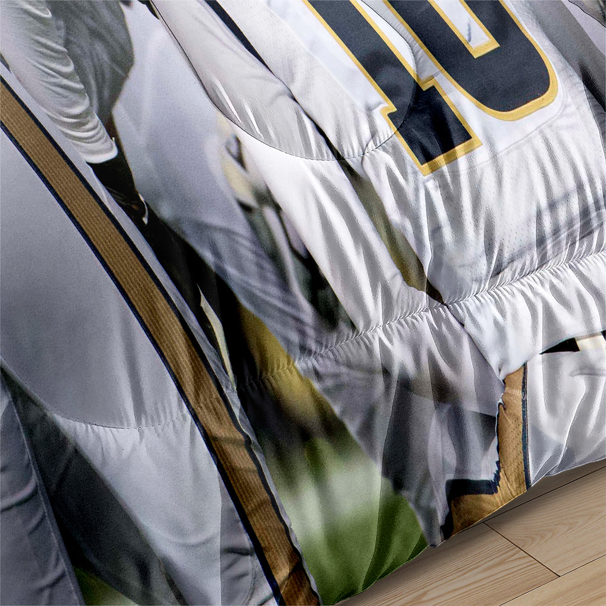 Los Angeles Rugby Rams Comforter Pillowcases 3PC Sets Blanket All Season Reversible Quilted Duvet