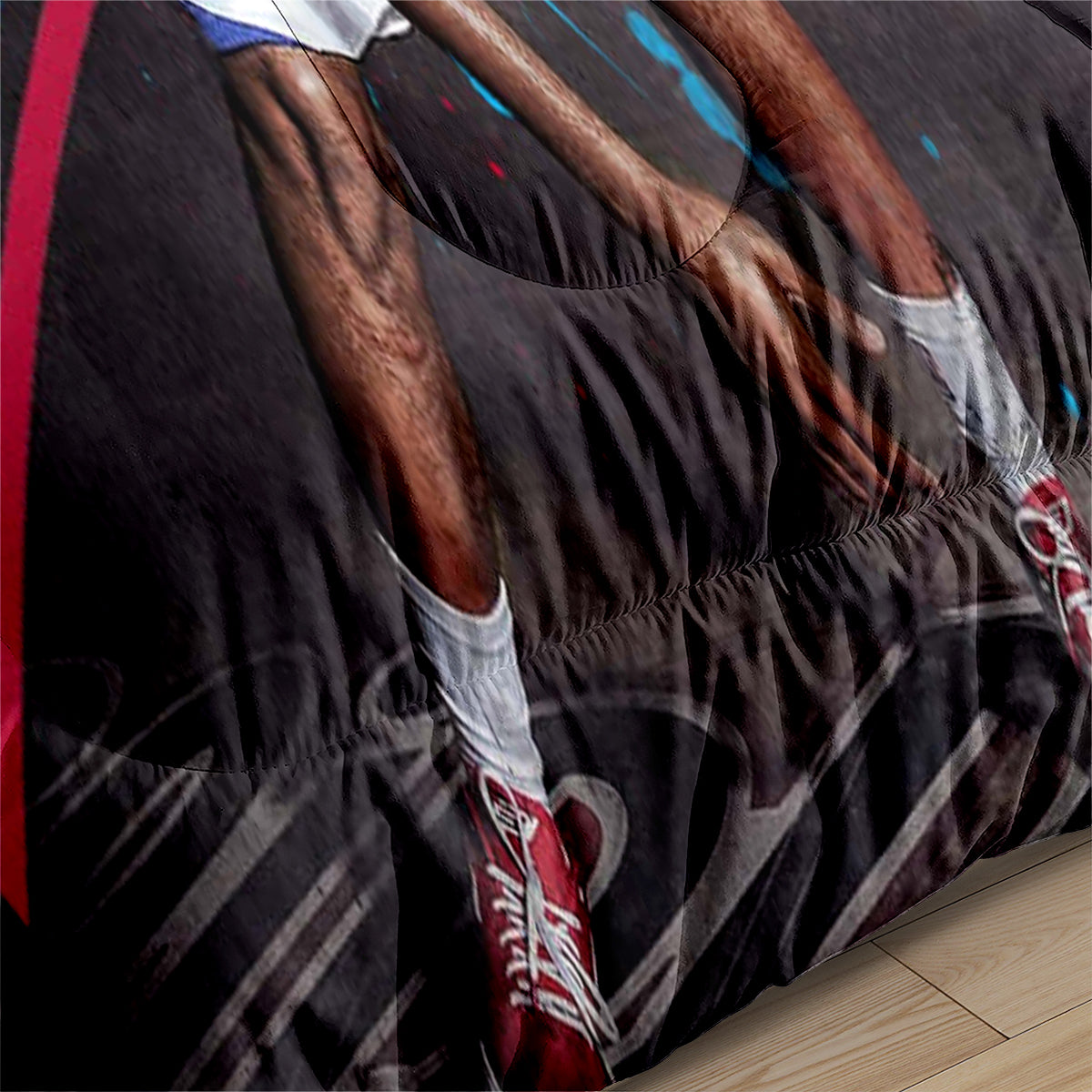 Los Angeles Basketball Clippers Comforter Pillowcases 3PC Sets All Season Reversible Quilted Duvet