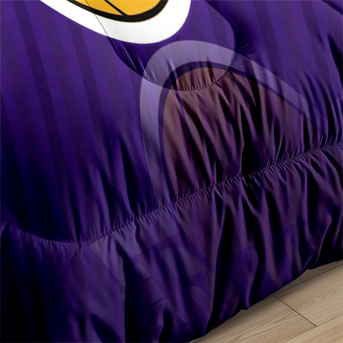 Los Angeles Basketball Lakers Comforter Pillowcases 3PC Sets All Season Reversible Quilted Duvet