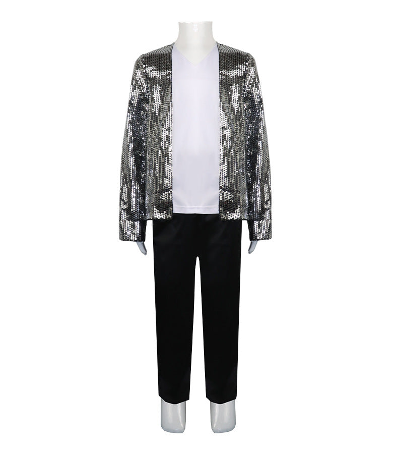 Michael Jackson MJ Cosplay Stage Outfit Costume Full Set for Boys and Girls