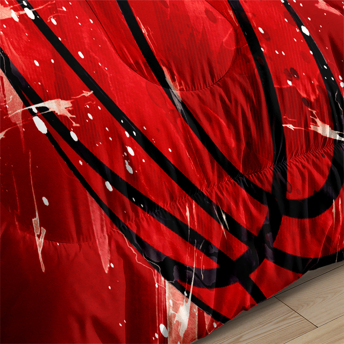 Miami Basketball Heat Comforter Pillowcases 3PC Sets Blanket All Season Reversible Quilted Duvet