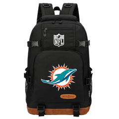 Miami Dolphins Football Team Rugby Waterproof Backpack School Notebook Travel Bag