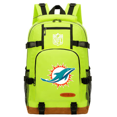 Miami Dolphins Football Team Rugby Waterproof Backpack School Notebook Travel Bag